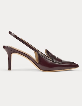 Zapatilla de piel Lauren Ralph Lauren