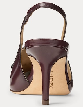 Zapatilla de piel Lauren Ralph Lauren