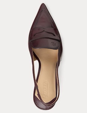 Zapatilla de piel Lauren Ralph Lauren