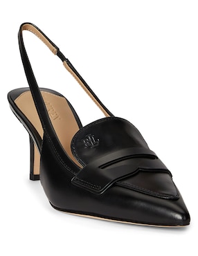 Zapatilla de piel Lauren Ralph Lauren