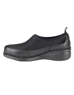 Mocasín Lobo Solo de piel para mujer