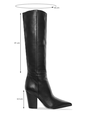 Bota abajo de la rodilla Nine West de piel para mujer