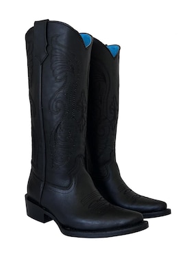 Bota cowboy abajo de la rodilla BDP Botas de Pedro de piel para mujer