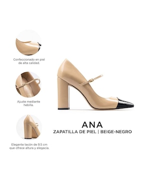 Zapatilla de piel Davenia