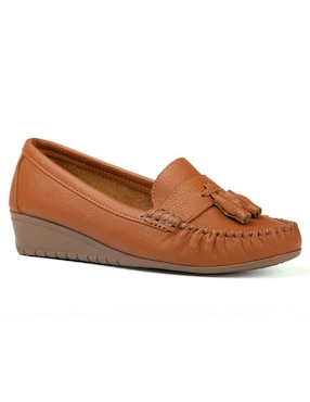 Mocasín Country Lane de piel para mujer