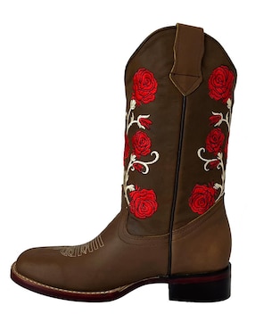 Bota cowboy media pierna BDP Botas De Pedro de piel para mujer
