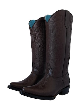 Bota cowboy abajo de la rodilla BDP Botas de Pedro de piel para mujer