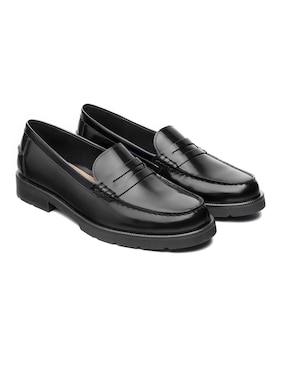 Mocasín Quirelli de piel para mujer