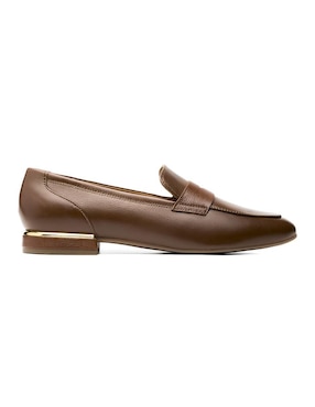 Mocasín Quirelli de piel para mujer