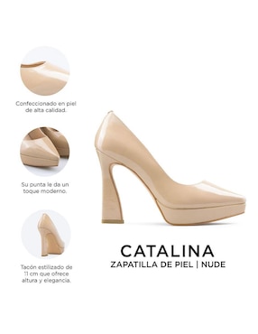 Zapatilla de piel Davenia