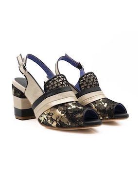 Zapato Altura Siete de piel para mujer