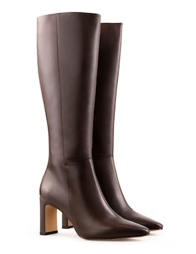 Bota a la rodilla Davenia de piel para mujer