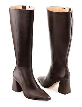 Bota a la rodilla Davenia de piel para mujer