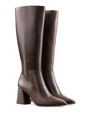 Bota a la rodilla Davenia de piel para mujer