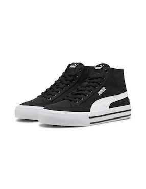 Tenis Puma Court Classic Vul Mid para mujer