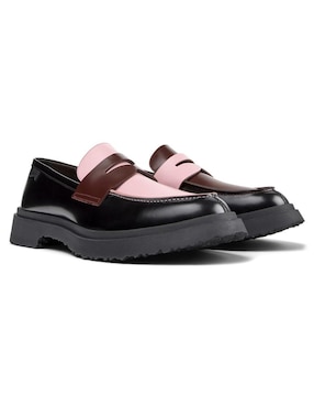 Mocasín Camper de piel para mujer