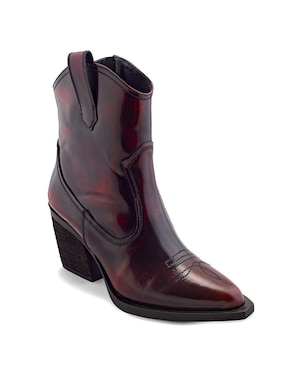 Bota cowboy arriba del tobillo Dasalo de piel para mujer