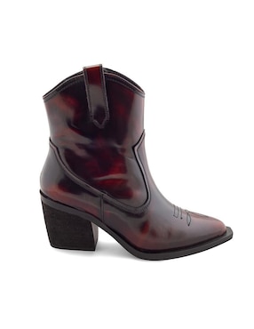 Bota cowboy arriba del tobillo Dasalo de piel para mujer