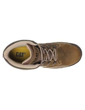 Bota industrial Caterpillar de cuero y piel