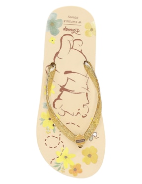 Sandalia plana W Capsule Disney Winnie Pooh para mujer