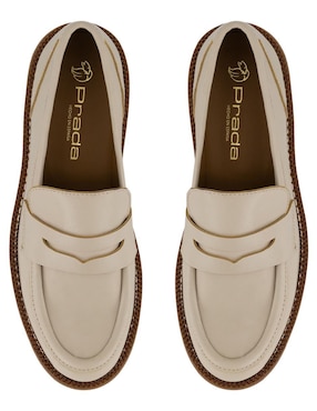 Mocasín Prada de piel para mujer