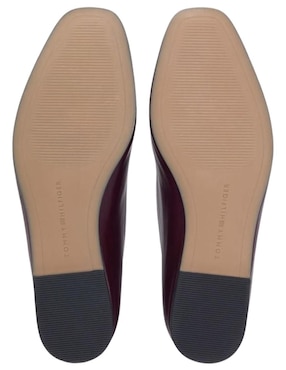 Balerina Tommy Hilfiger de piel para mujer