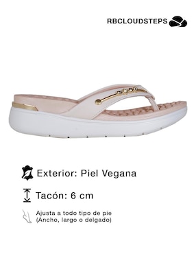 Sandalia plana Rbcollection para mujer