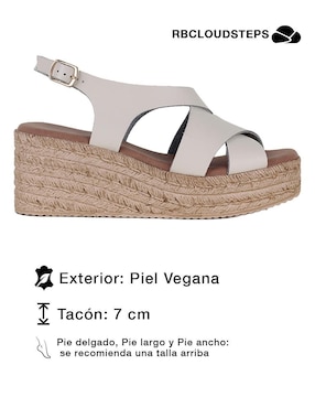 Sandalia Rbcollection para mujer
