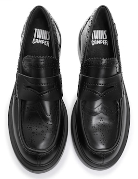 Mocasín Camper Twins de piel para mujer
