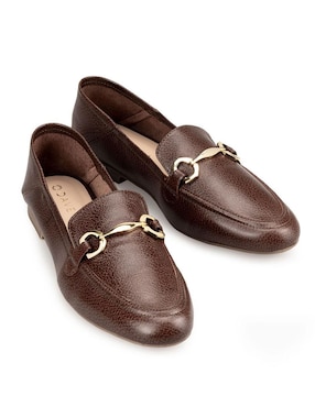 Mocasín Davenia de piel para mujer