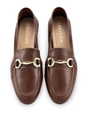Mocasín Davenia de piel para mujer