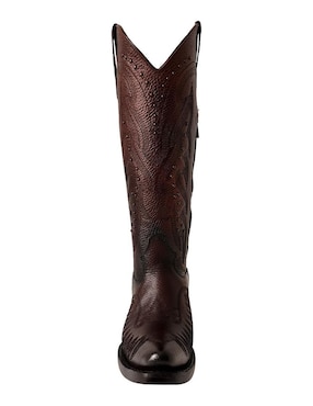 Bota cowboy abajo de la rodilla BDP Botas de Pedro de piel para mujer