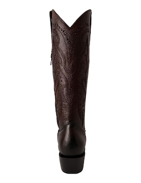 Bota cowboy abajo de la rodilla BDP Botas de Pedro de piel para mujer