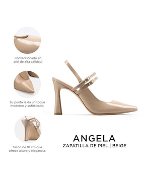Zapatilla de piel Davenia Ángela