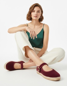Sandalia plana Kuali Shoes para mujer