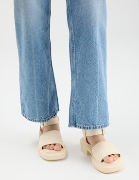 Sandalia plana Calvin Klein Chunky Lth Mg para mujer