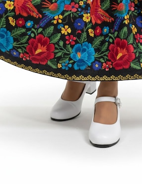 Zapato de tacón Kuali Shoes Danza de piel para mujer