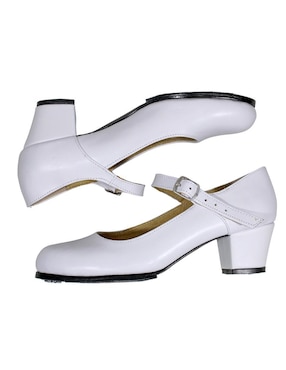 Zapato de tacón Kuali Shoes Danza de piel para mujer