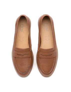 Mocasín Flexi de piel para mujer