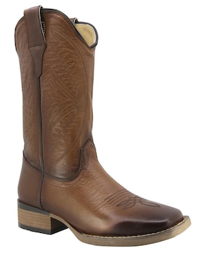 Bota cowboy abajo de la rodilla Texaban Western de piel para mujer