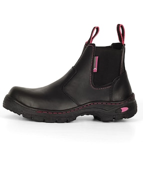 Bota al tobillo Rbcollection de piel para mujer