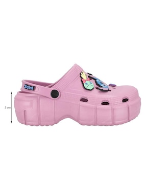 Sandalia plana W Capsule Disney Stitch para mujer