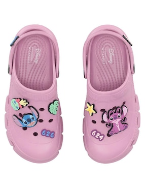 Sandalia plana W Capsule Disney Stitch para mujer