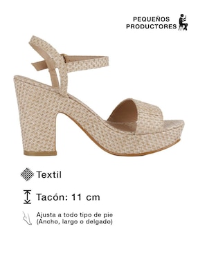 Sandalia Rbcollection para mujer