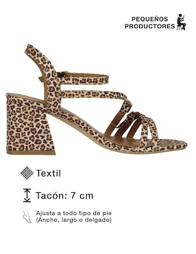 Sandalia Rbcollection para mujer