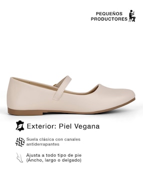 Mary Jane Rbcollection de piel vegana para mujer