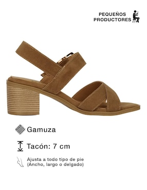 Sandalia Rbcollection para mujer