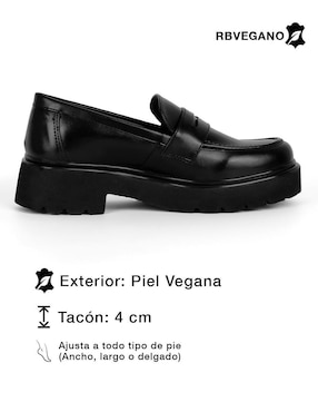 Mocasín RBcollection de piel para mujer