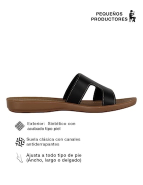 Sandalia plana Rbbasics Pequeños Productores para mujer