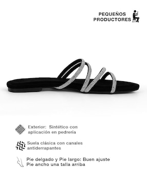 Sandalia plana Rbcollection para mujer